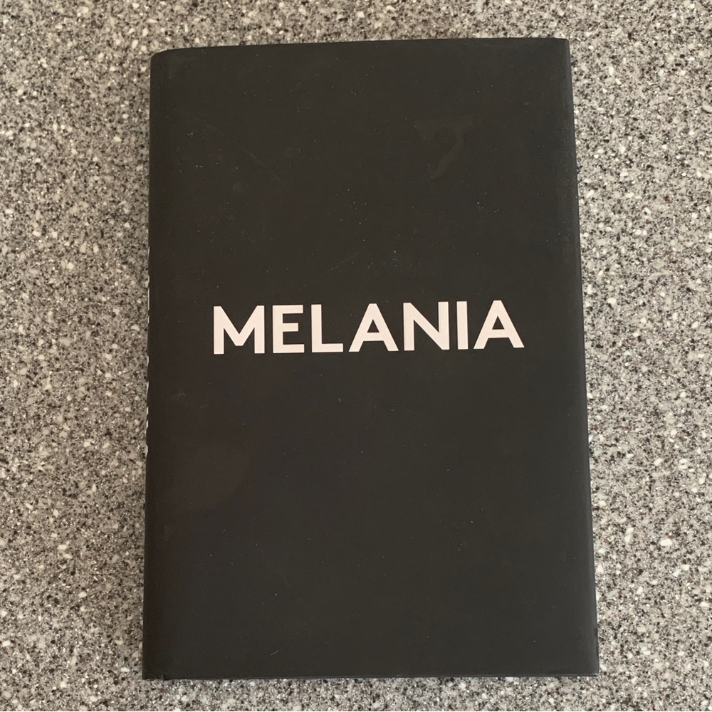Melania, the memoir of Melania Trump, 184 pagehardcover book